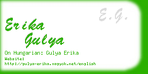 erika gulya business card